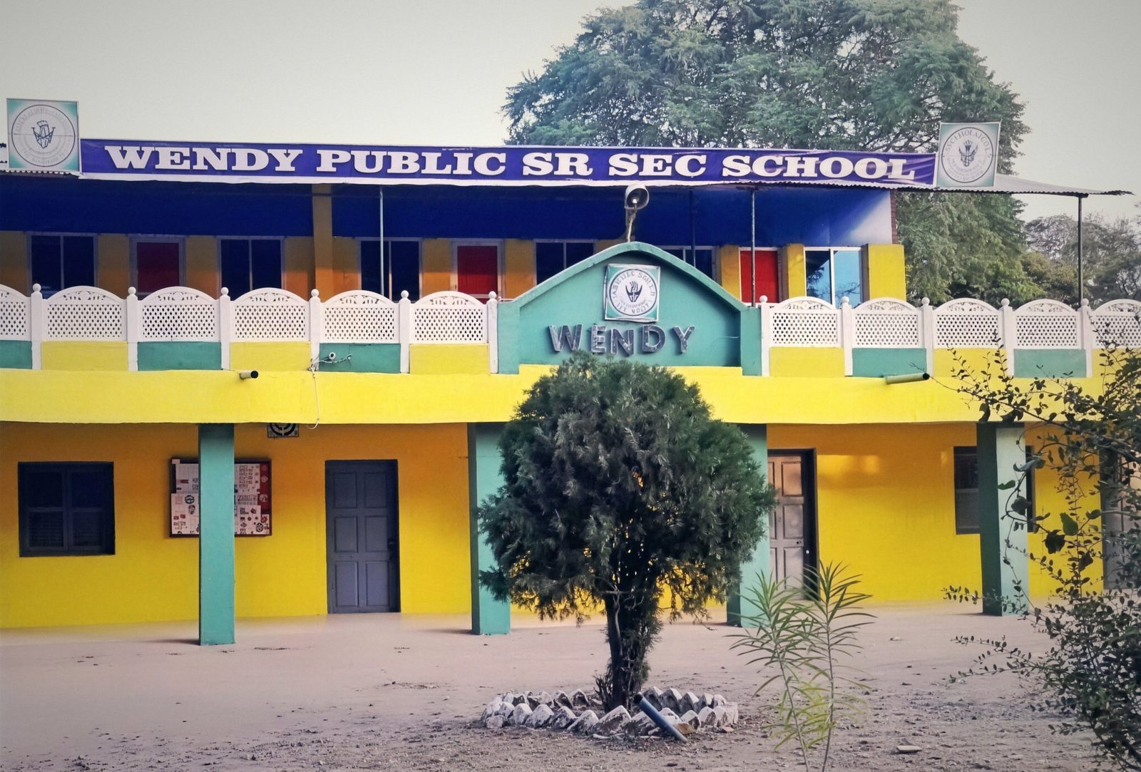 The main building of Wendy Public School, Sagar Cantonment